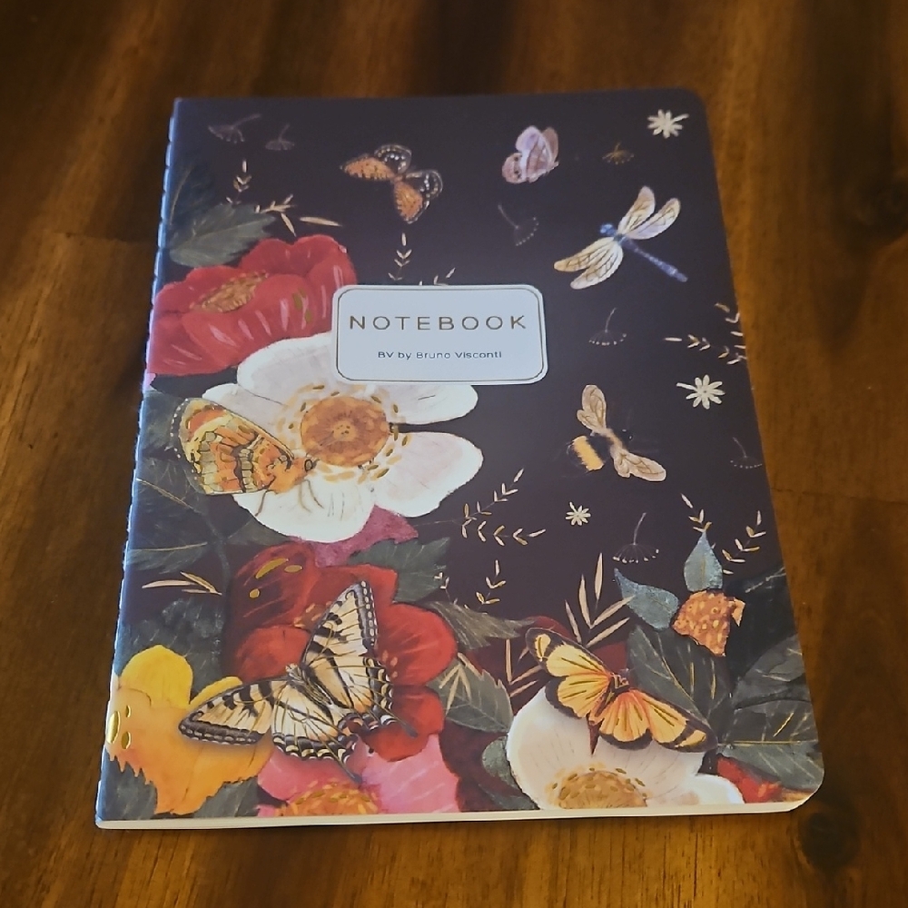 Bruno Visconti Floral Butterfly Notebook